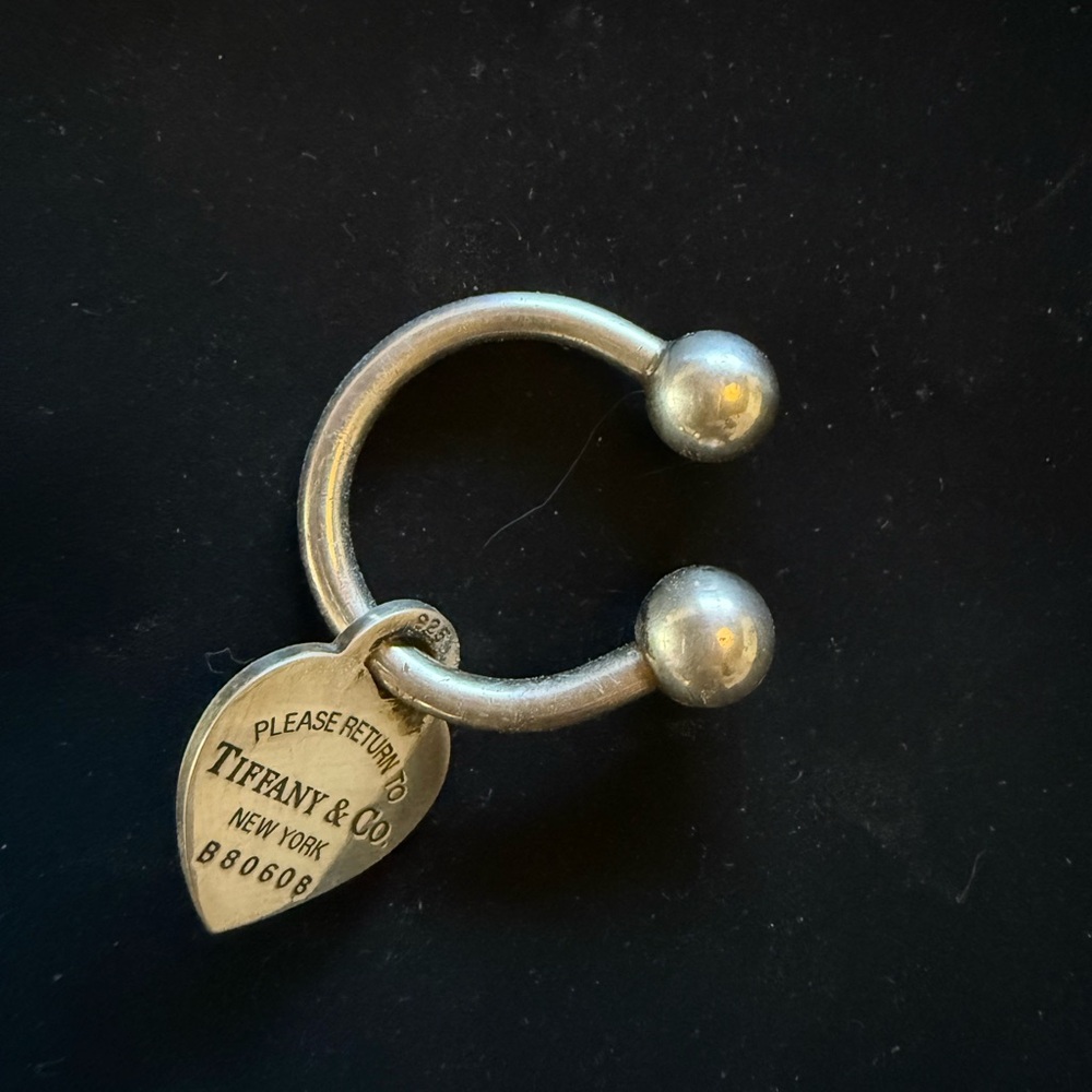 Tiffany & Co. Silver Heart key ring